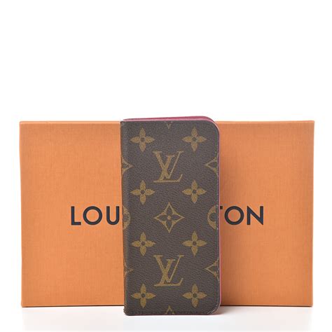 louis vuitton monogram iphone x case|LOUIS VUITTON Monogram iPhone X Folio Case .